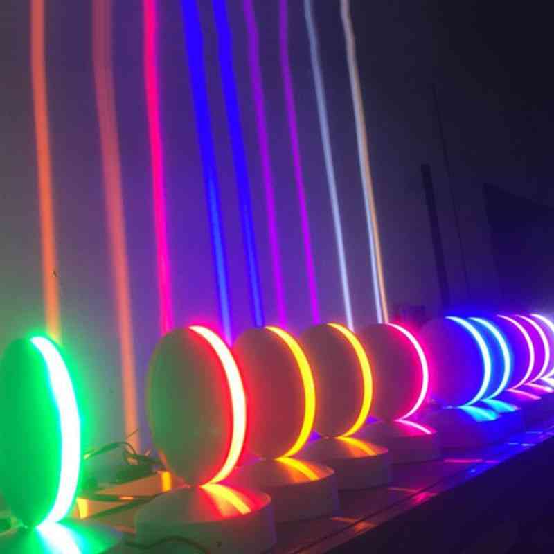 10W vandtæt vindueskarm lampe, 360 ° ktv bar line ray spot spot spot, med 7 farver - varm hvid / 10w / hvid belysning