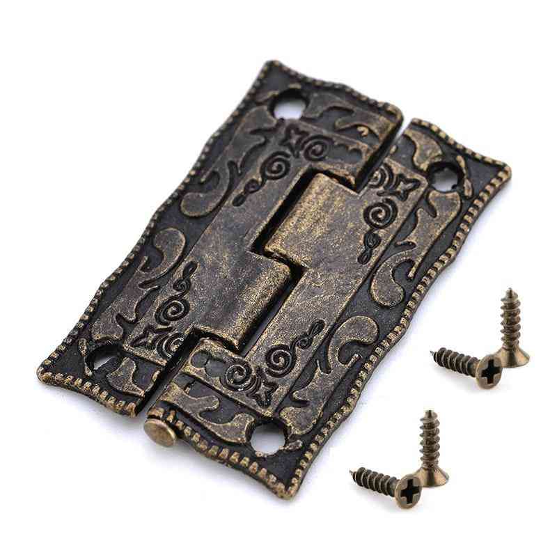 10pcs Antique Style Decorative Mini Hinge For Cabinet/door/drawer/jewelry Storage Wooden Box