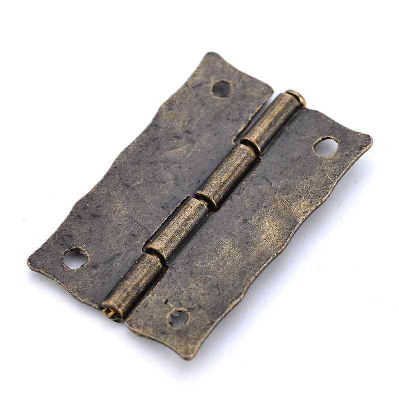 10pcs Antique Style Decorative Mini Hinge For Cabinet/door/drawer/jewelry Storage Wooden Box