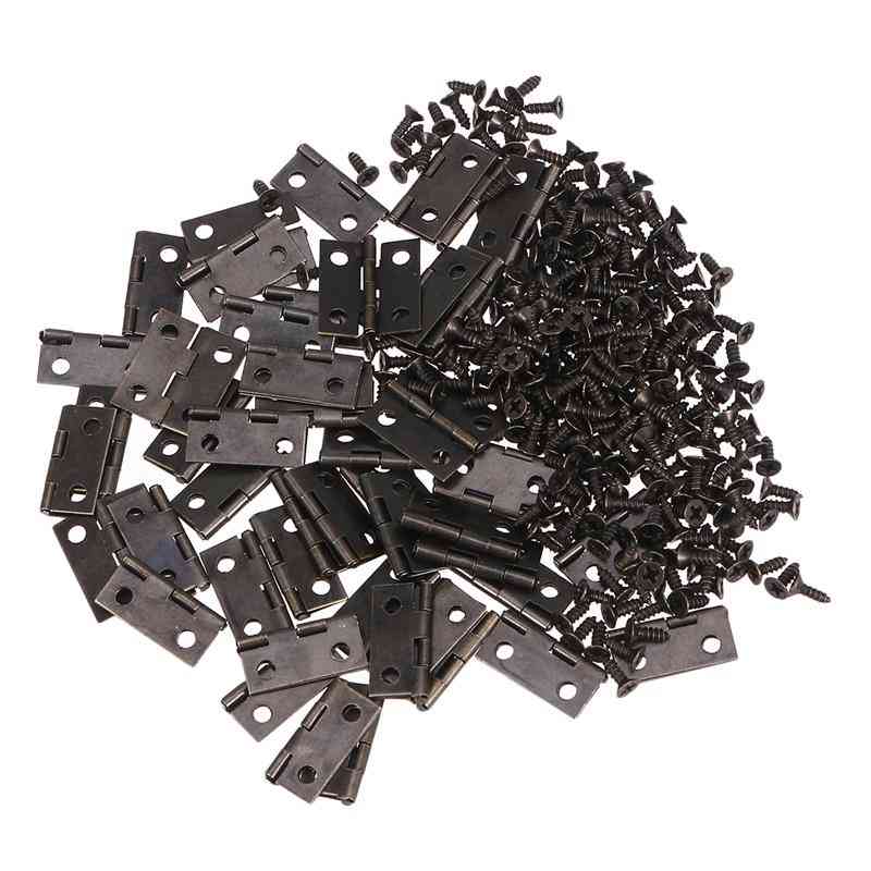 250pcs Of Hinges And Screw- Automatic Self Closing Spring
