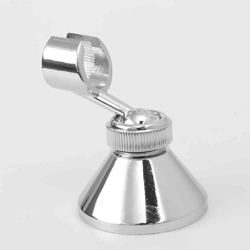 1 set draaibare zilveren douchehouder voor badkamer wandmontage verstelbare beugel (zilver)