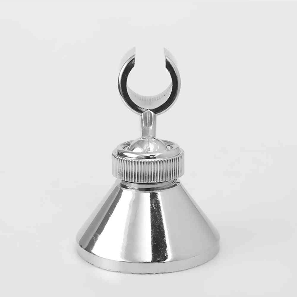 1setin pyörivä hopeanvärinen suihkupuhelimen pidike kylpyhuoneen seinälle asennettavaan säädettävään kannattimeen (hopea)
