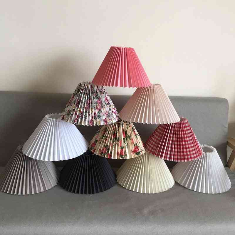 Yamato Style, Vintage Cloth - Muticolor Pleated Lampshades For Table Lamps