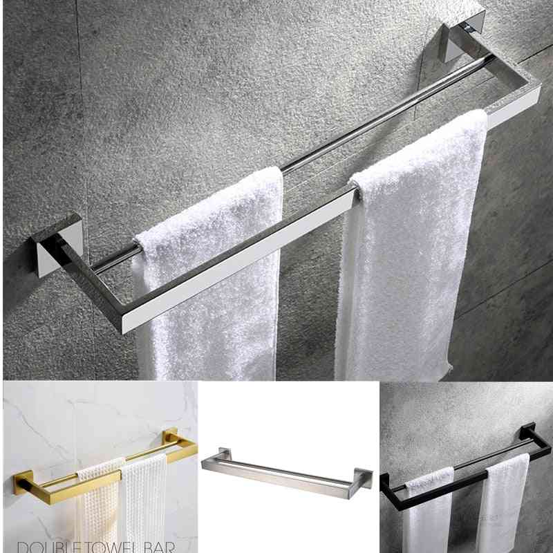 Stainless Steel, Wall Double Towel Holder
