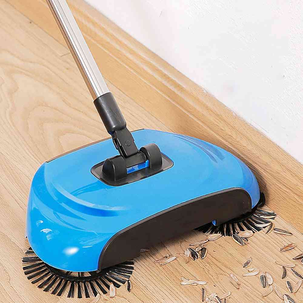 Magic Broom Stainless Steel Sweeper Dustpan,  Hand Push Cleaner
