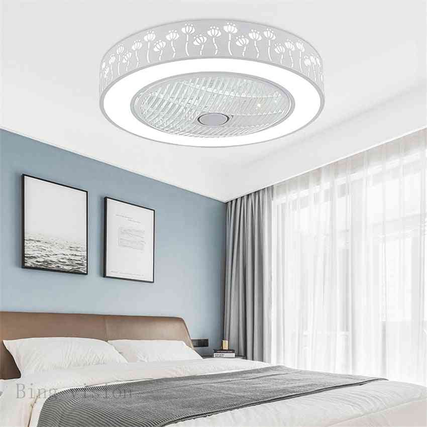 Modern Minimalist Iron Ceiling Fan Light