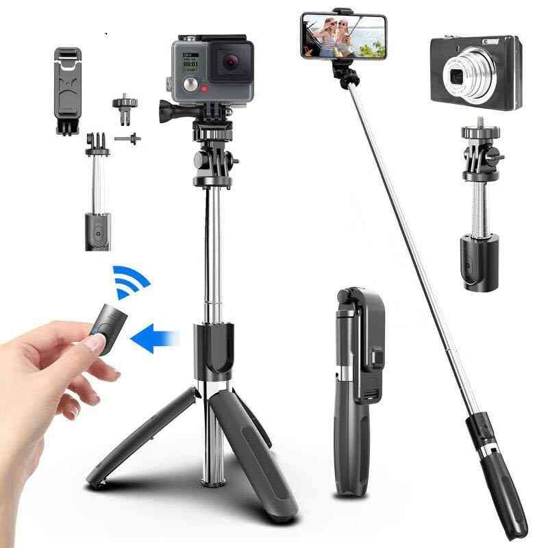 Bluetooth Wireless Selfie Stick Tripod Foldable & Monopods Universal For Smartphones For Gopro And Sports Action Cameras