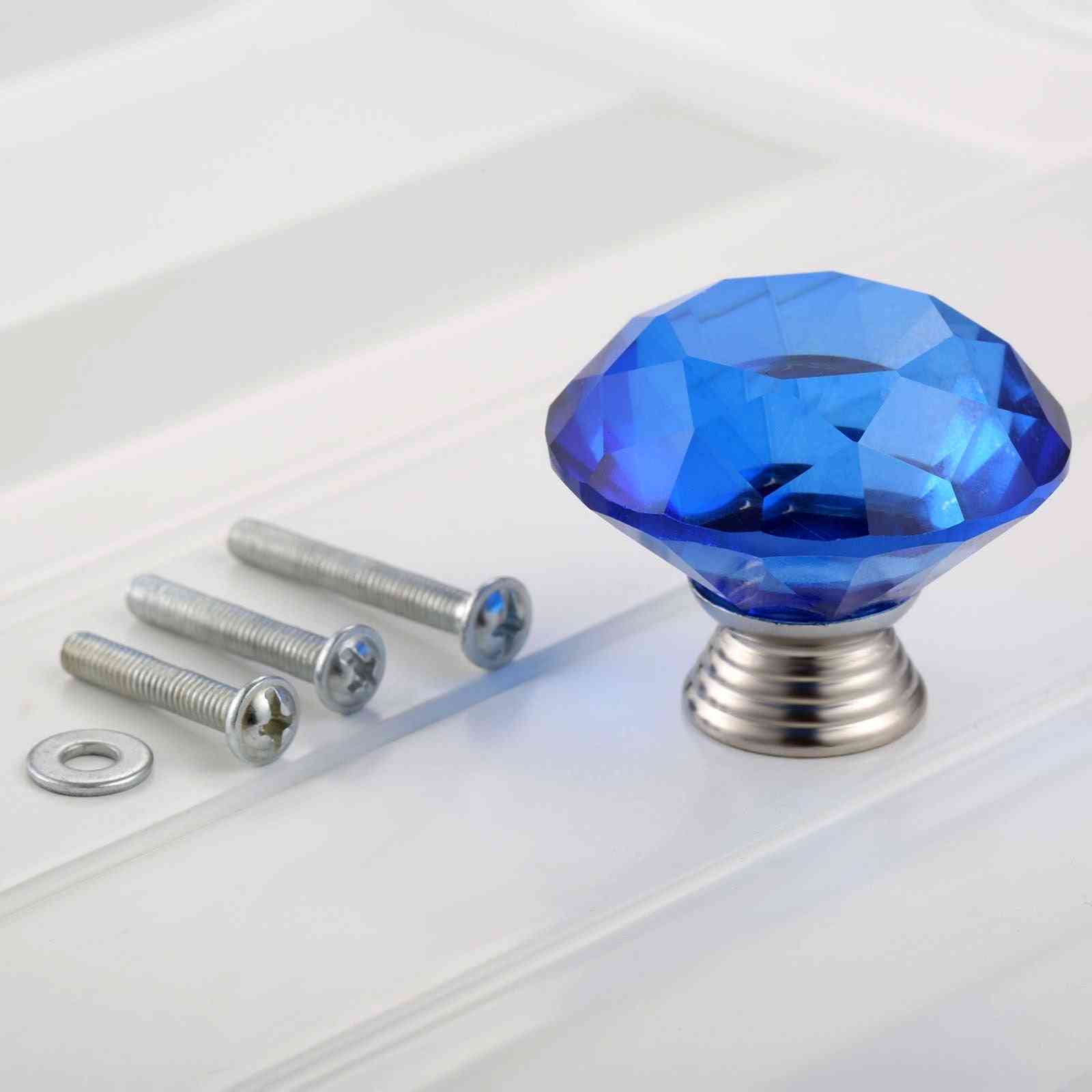 Crystal Glass Knob - Pull Handle Door Cabinet, Furniture Hardware