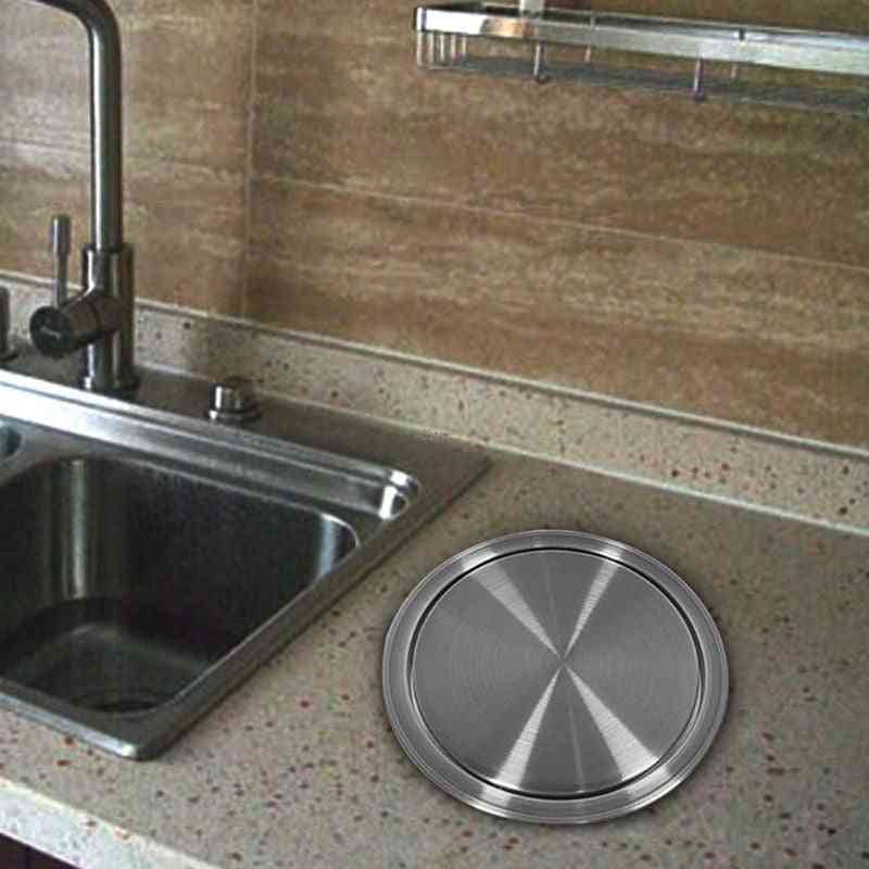 Stainless Steel Flush Recessed Built-in Balance Swing Flap Lid Cover
