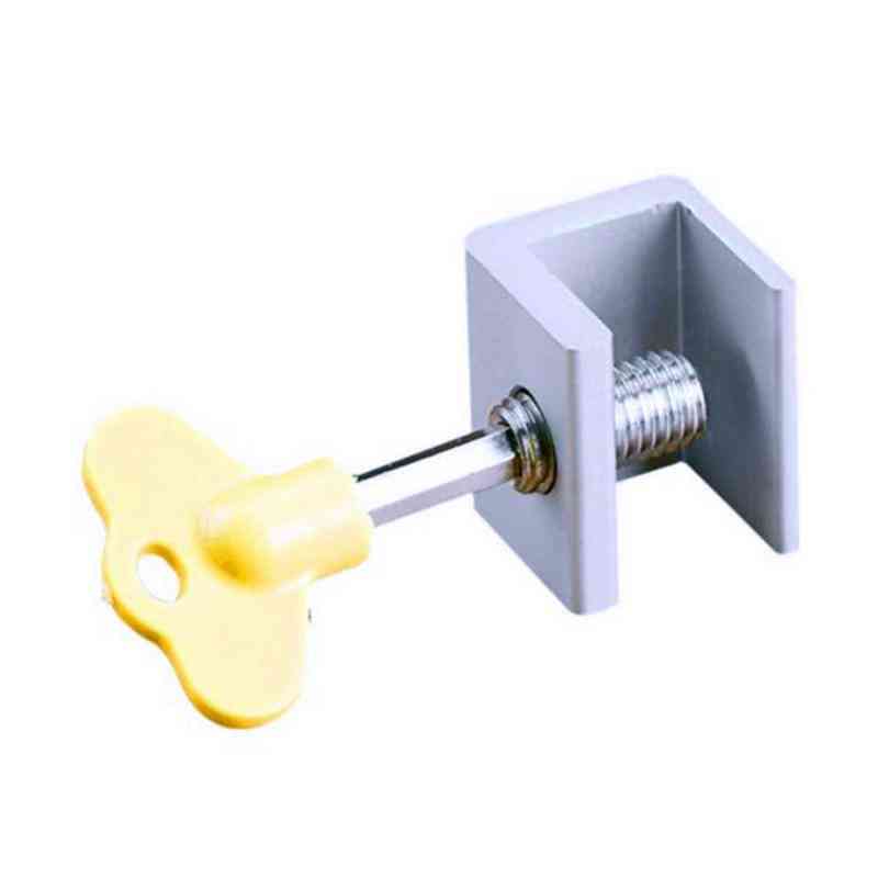 Säädettävät liukuikkunan lukot - pysäytä alumiiniseoksesta valmistettu ovikehyksen turvallisuus avaimilla kotitoimiston turvaikkunan lukko