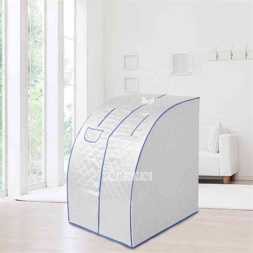 Carpa de sauna de vapor caja de vapor caja de sauna plegable de interior de alta calidad, máquina de fumigación sudorosa 110v / 220v 1000w 2l