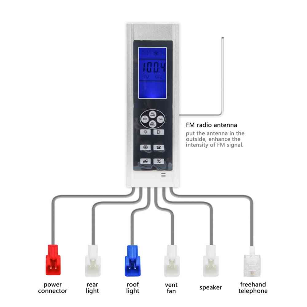 Ce Certified Ac 12v Lcd Screen Display Shower Room Radio Controller Panel Shower Room & Cabinet Control Parts