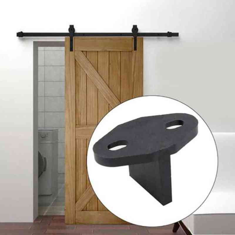 Adjustable Black Sliding Barn Door Gate Bottom -t Shape Floor Guide