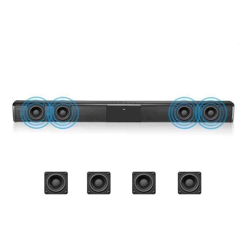 20W TV FM Soundbar Przewodowy i bezprzewodowy Potężny głośnik Bluetooth, Home Surround Soundbar do PC Theater TV Laptop (HEI) -