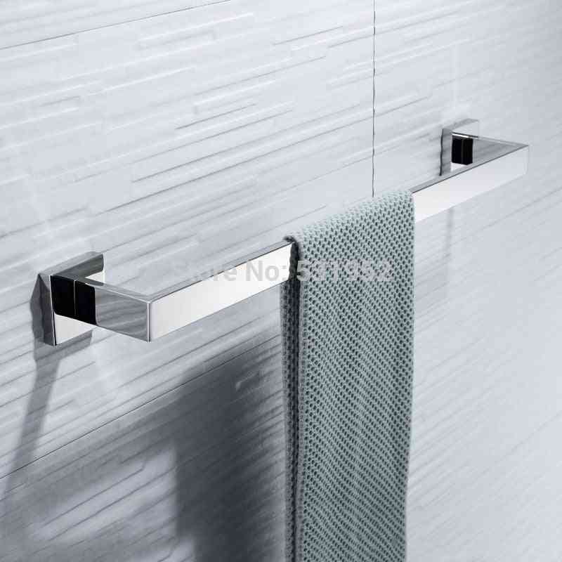 23 Inch Stainless Steel - Wall Mounted Single Towel Shelf Rack / Holder
