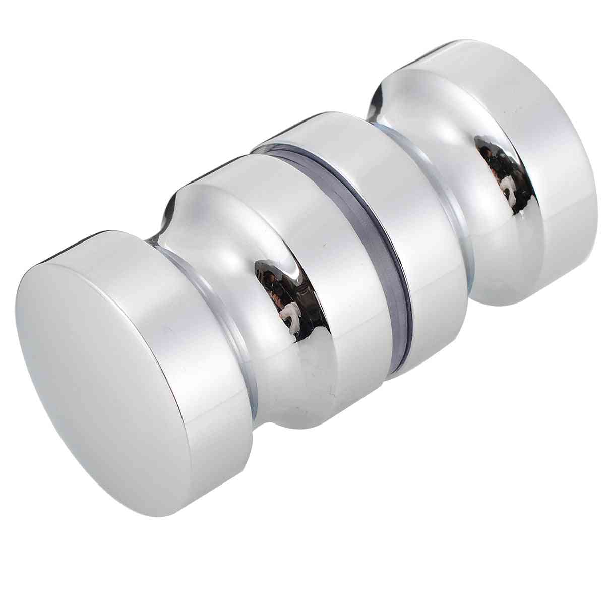 1 stks 30mm / 1.2 inch aluminium sliver enkele glazen deurknop -