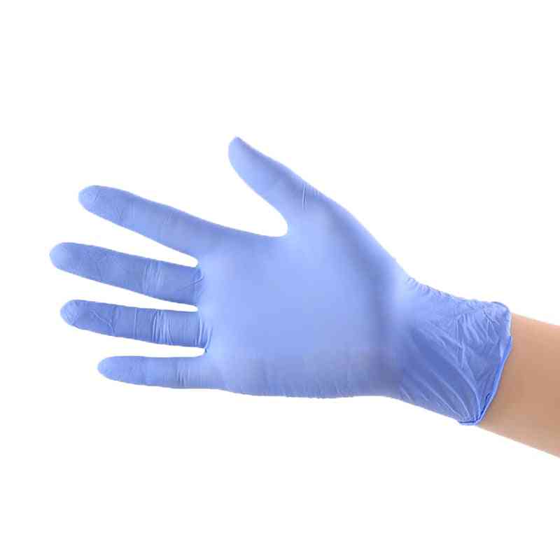 Jednorazowe rękawice gumowe lateksowe eksperyment sprzątania domowego catering uniwersalny lewa i prawa ręka - fioletowo niebieski 50szt / s