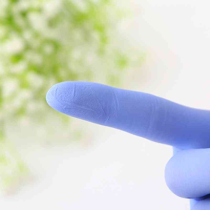 Jednorazowe rękawice gumowe lateksowe eksperyment sprzątania domowego catering uniwersalny lewa i prawa ręka - fioletowo niebieski 50szt / s