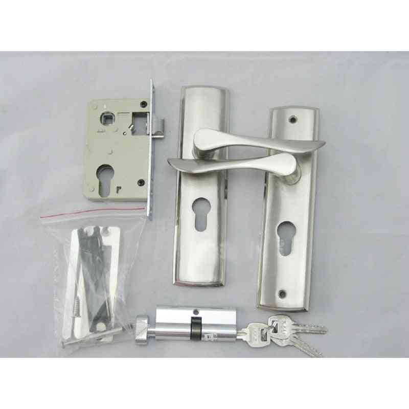 Elektropläterat dörrlåshandtag i aluminium