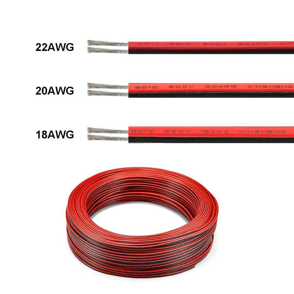 2 pin elektrische kabel 22awg -20awg en 18awg sm jst connector 2 core koperen draden, voor 3528 2835 led strip verlichting driver