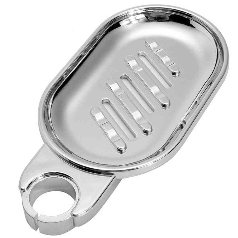 Convenient Clip-on Soap Tray -holder (silver)