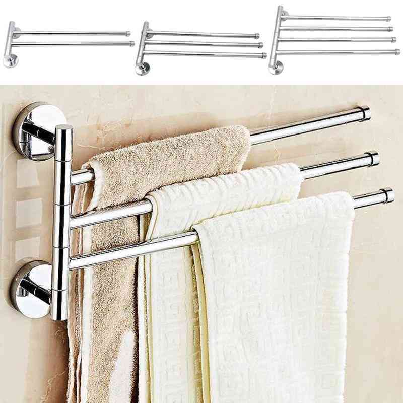 Rotatable Towel Holder -stainless Steel And Wall Mounted Rail