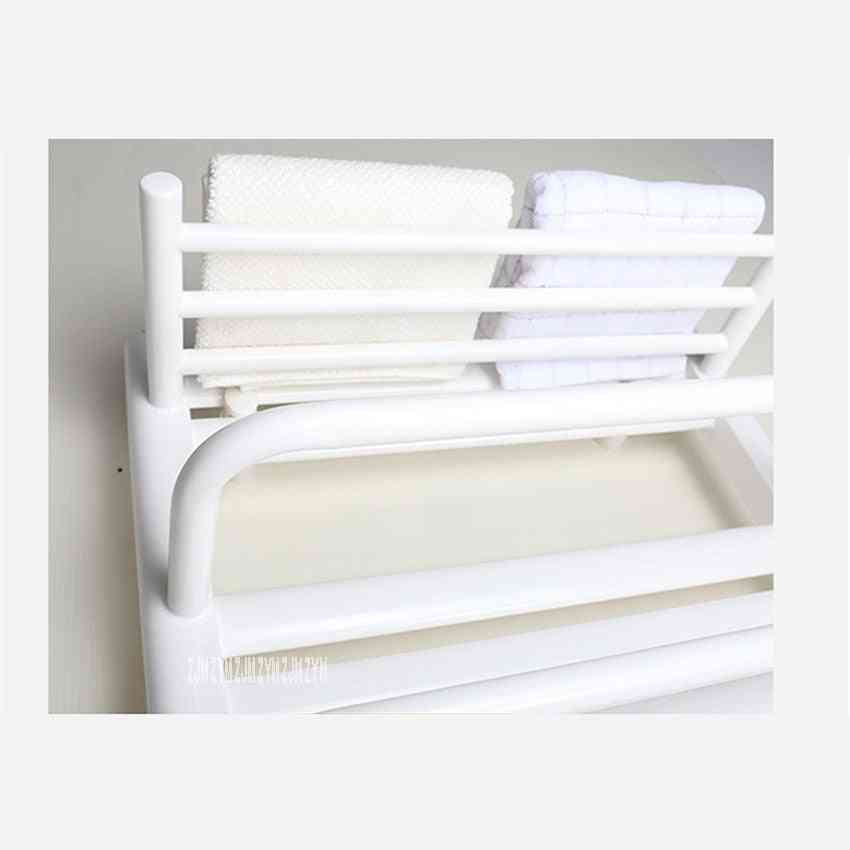 Podgrzewacz do ręczników ze stali niskowęglowej podgrzewany, wieszak na ręczniki stała temperatura podgrzewany elektrycznie wieszak na ręczniki 110 v / 220 v - 700x450mm biały / 110v