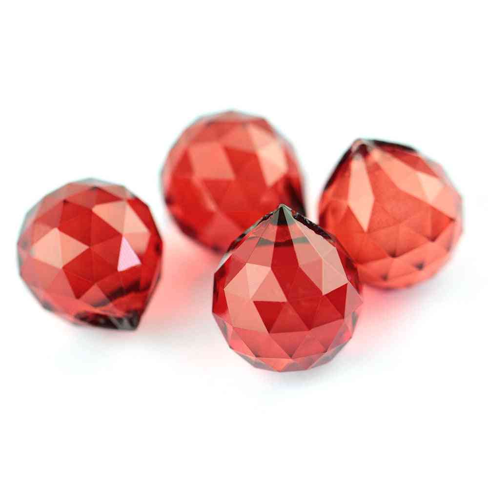 Chandelier Crystal Glass Cut-faceted Balls 10pcs For Pendant Lamp Lighting Part Home Decoration