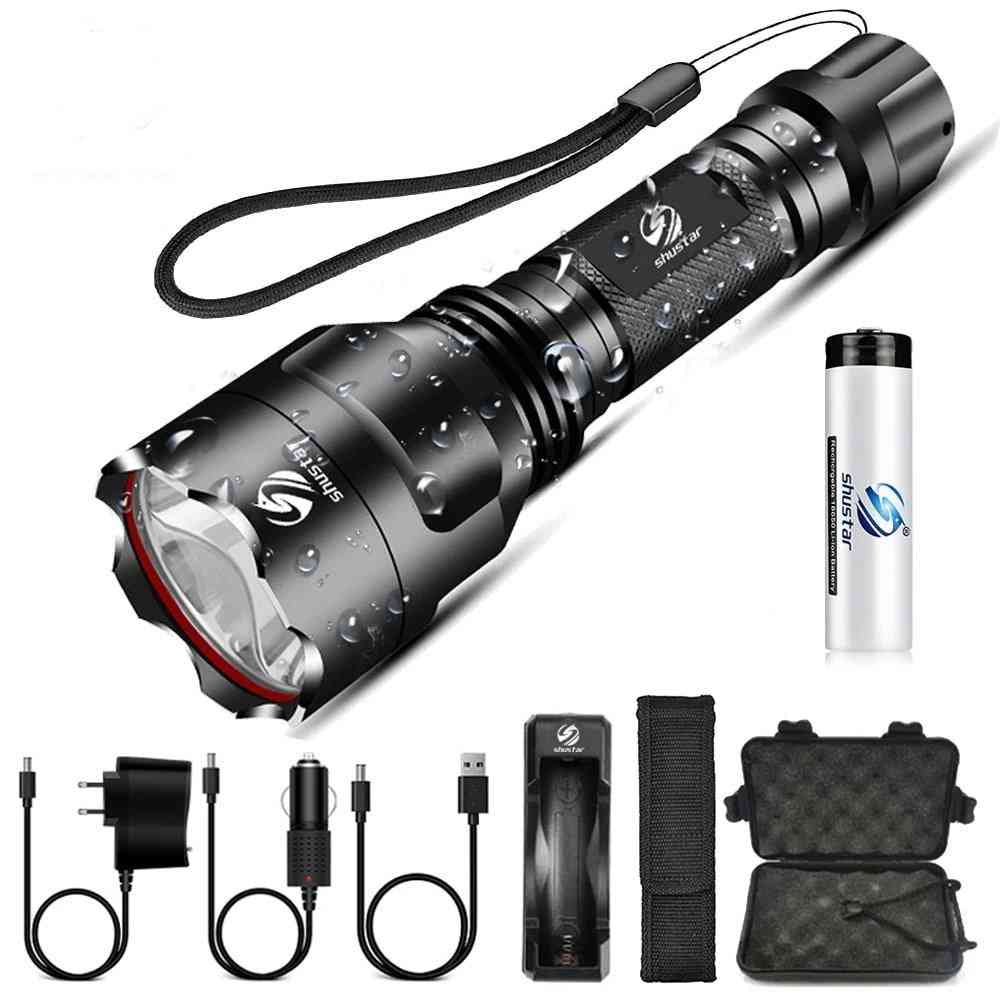 Super Bright Led Torch For Night Riding, Camping, Hiking, Hunting And Indoor Activities Use