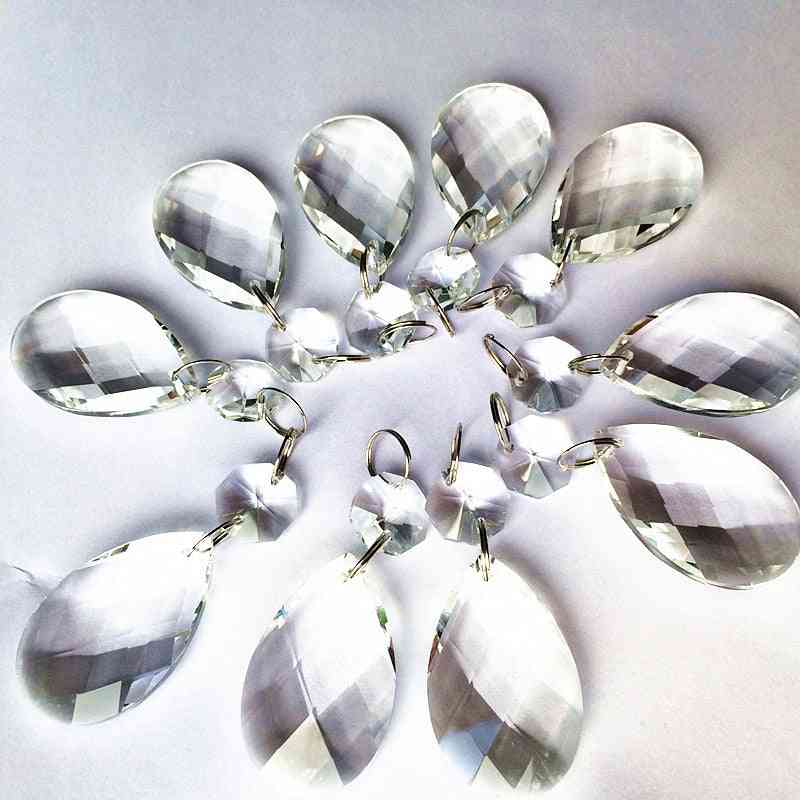 62mm wysokiej jakości kryształowe zawieszki wiszące w kształcie kropli wody do żyrandoli, kryształowe akcesoria do zasłon do dekoracji wnętrz -