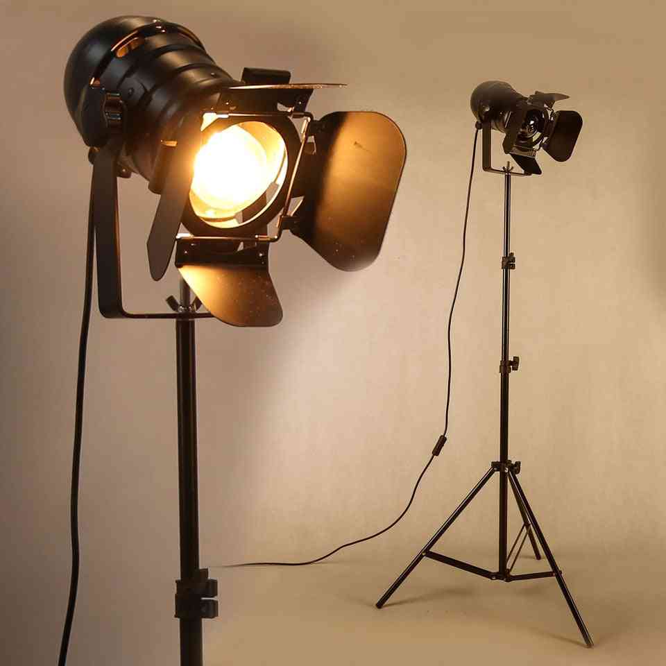 Stojaca lampa priemyselná lišta - kreatívny štúdiový retro statív a stojace svetlá