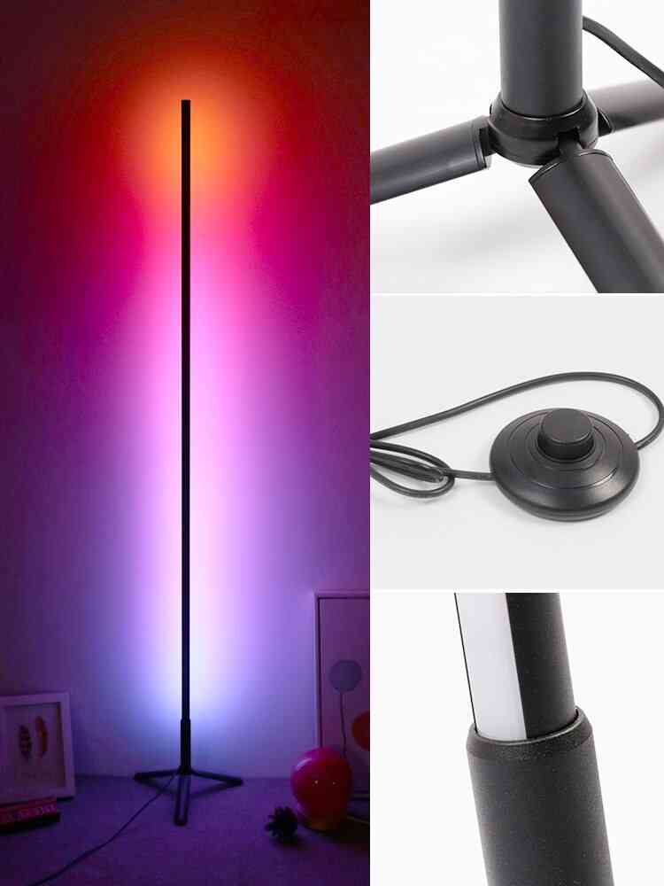 Symphony Floor Lamp, Colorful Dimming Decoration Live  With Three-color For Living Room Bedroom, And Anchor Room