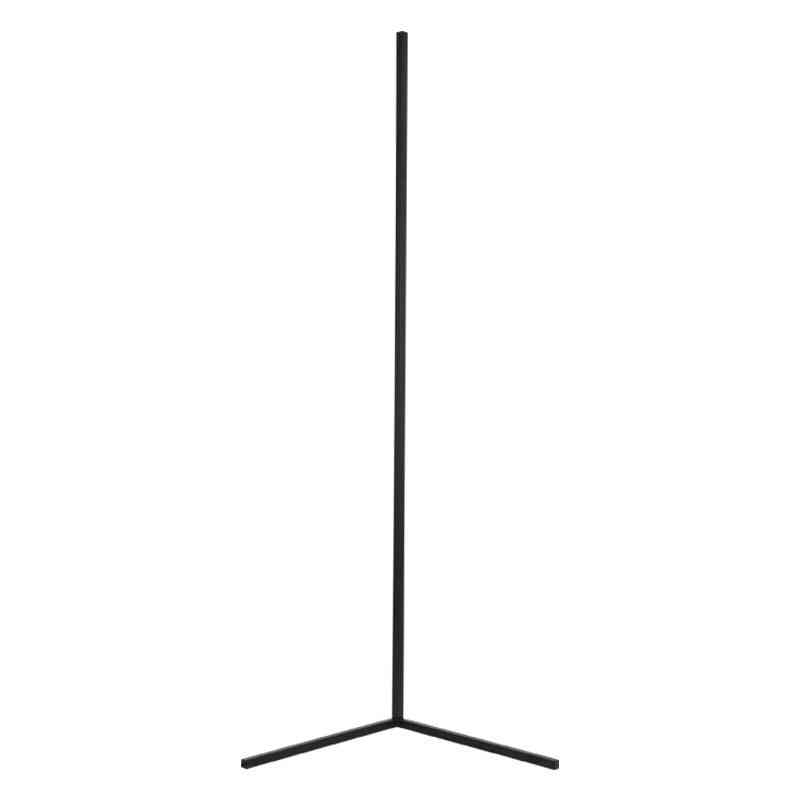 Nordic rgb narożna lampa podłogowa, nowoczesny i prosty pręt led do domu - czarny rgb / h 49cm