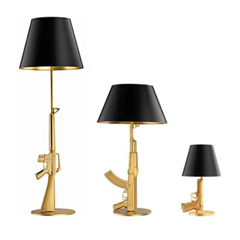 Nordic Modern Ak47 Gun Lounge Silvery Gold Lustre - Led & Floor Lamps
