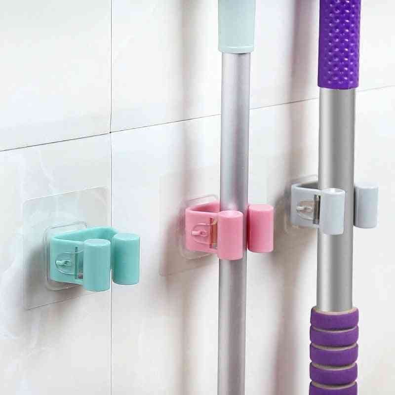 Wall-mounted Mop Rack Hook / Sticky Hanger