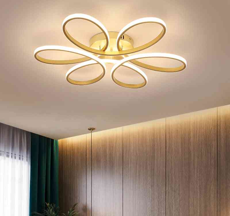 Modern Led Chandelier Lighting For Living-room /bedroom, Indoor Lamp Remote-control Lustre Chandelier Lamp Ac90v-260v Lampadario