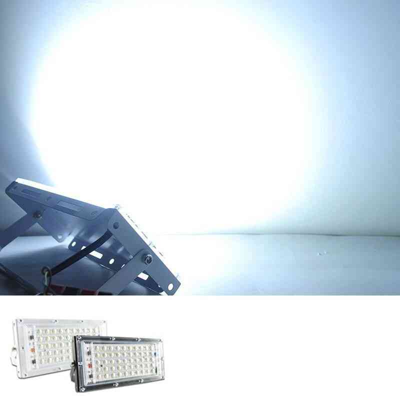 Projecteur led 50w réflecteur éclairage 220v 240v rgb télécommande lumière colorée lampe - blanc chaud / coque noire