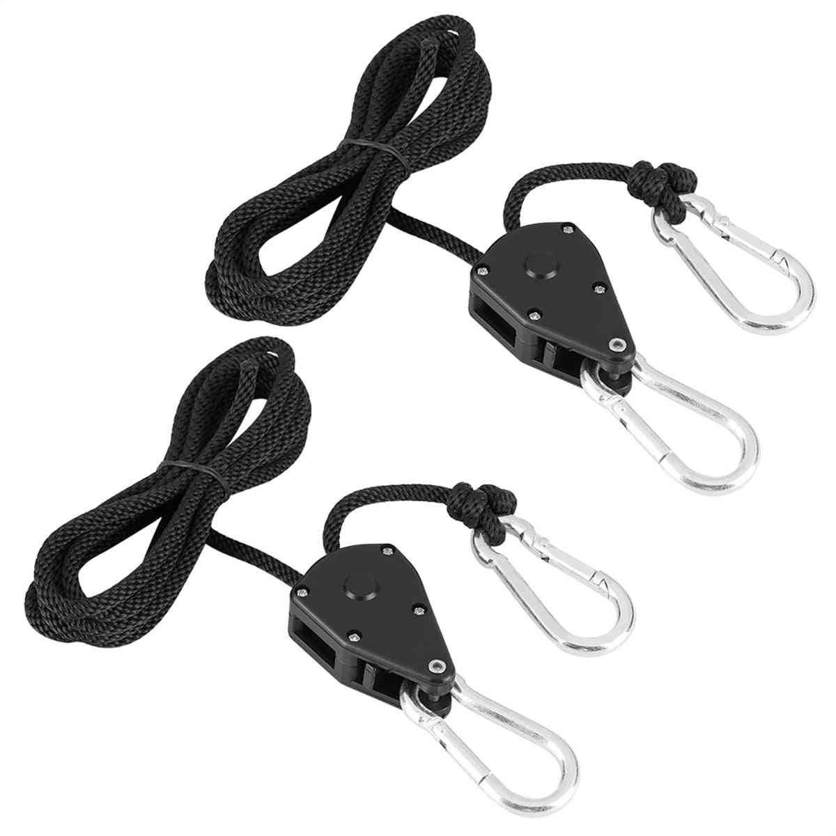1/8inch Ratchet Hanger Pulley Rope For Hanging Tent Room