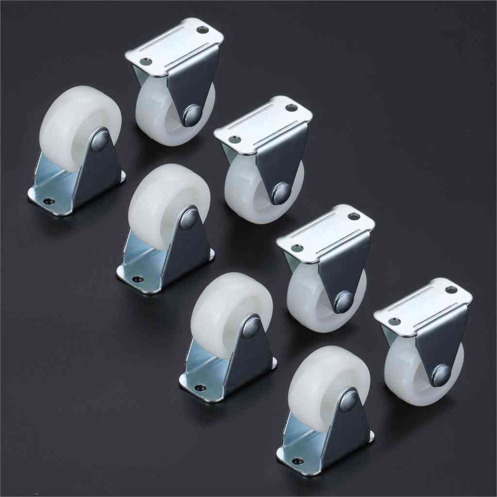 4pcs/lot Pp Nylon Fixed Caster Wheel For Platform Trolley Chair