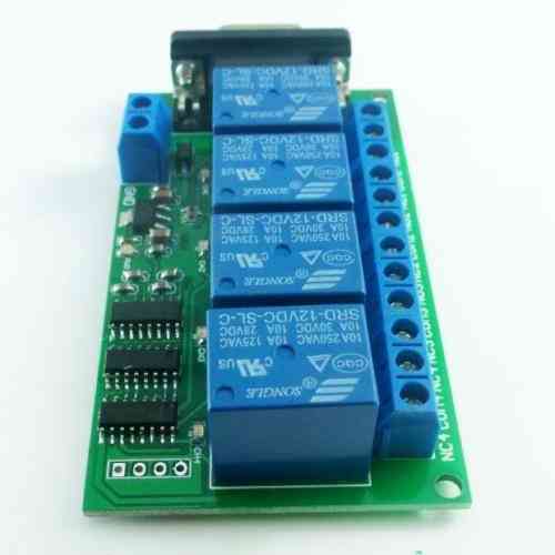 Relay Board - Scm Pc Uart Db9 Remote Control Switch Plc Motor Car