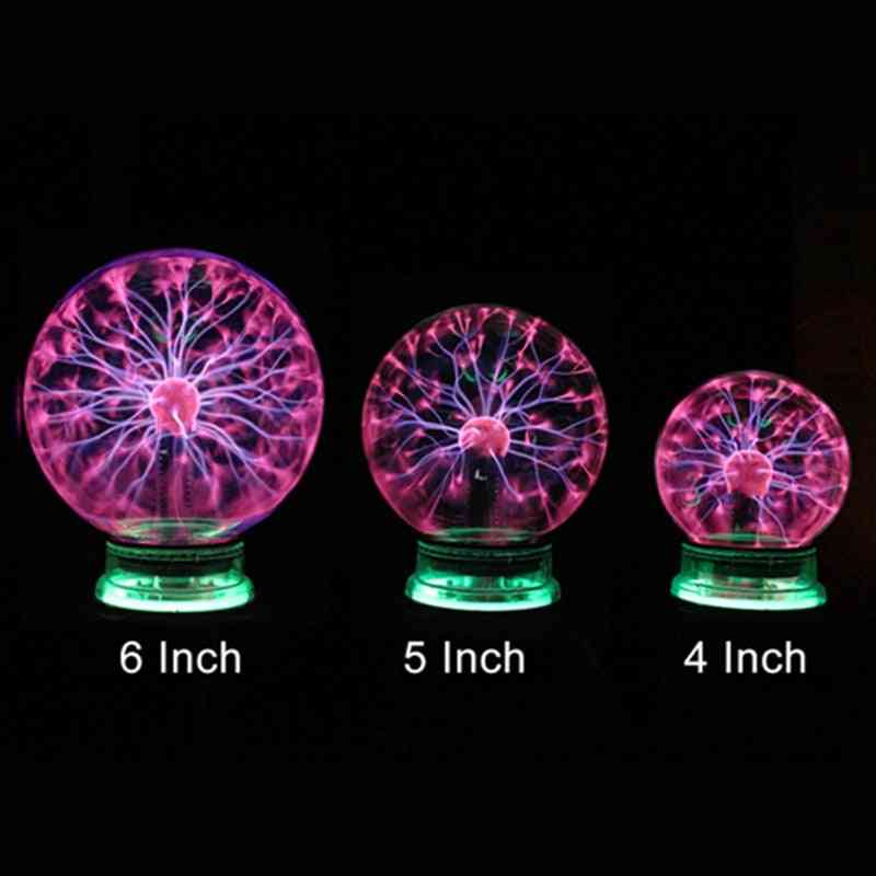 Novelty Glass Magic Plasma Ball Light, Night Lamp For Kids