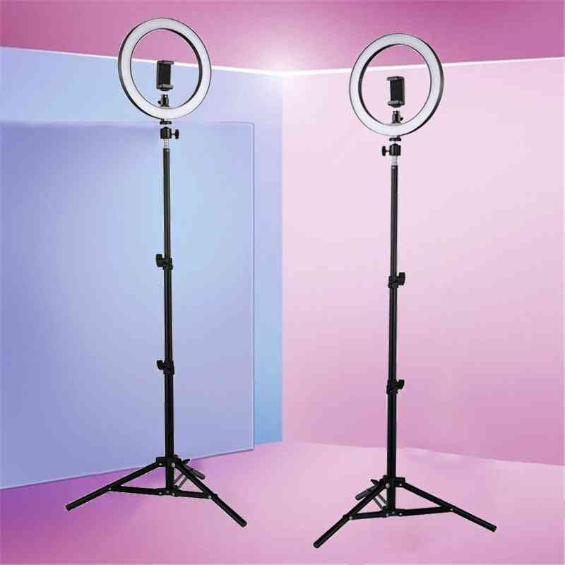 Ledet selfie ring lys studio fotografering fyld lampe med stativ til youtube live video makeup nyhed - kun lampe