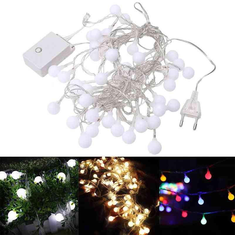 20 Leds Cotton Ball String-lights Outdoor Decoration Fairy Lights For Valentine/wedding/holiday