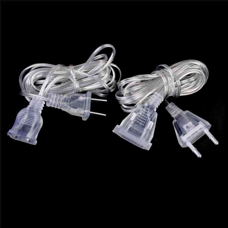 Wire Extension Cable Eu / Us Plug For Christmas Lights And Decoration