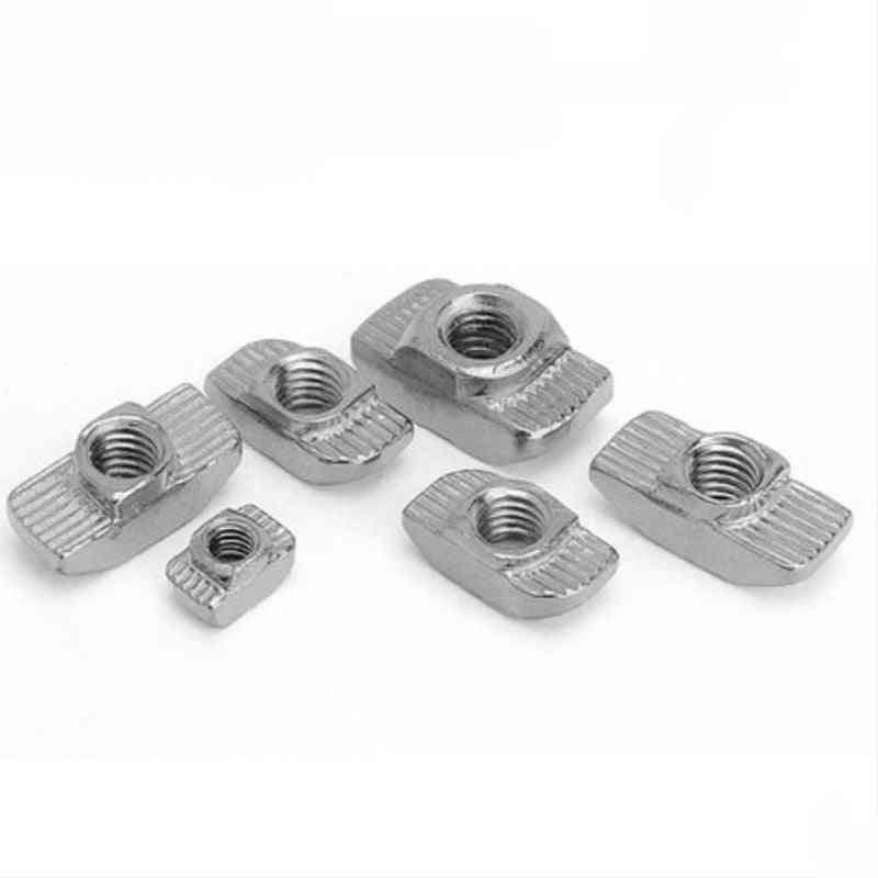 T Nut Hammer Head- M3 To M8 Connector Nickel Plated