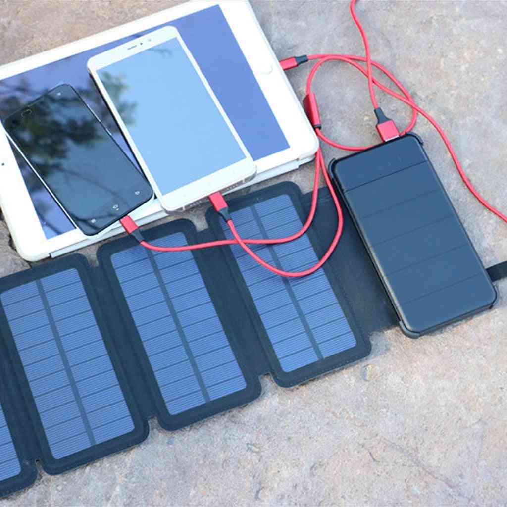 Solar Panel -mobile Power 10000mah Phone Battery Charger