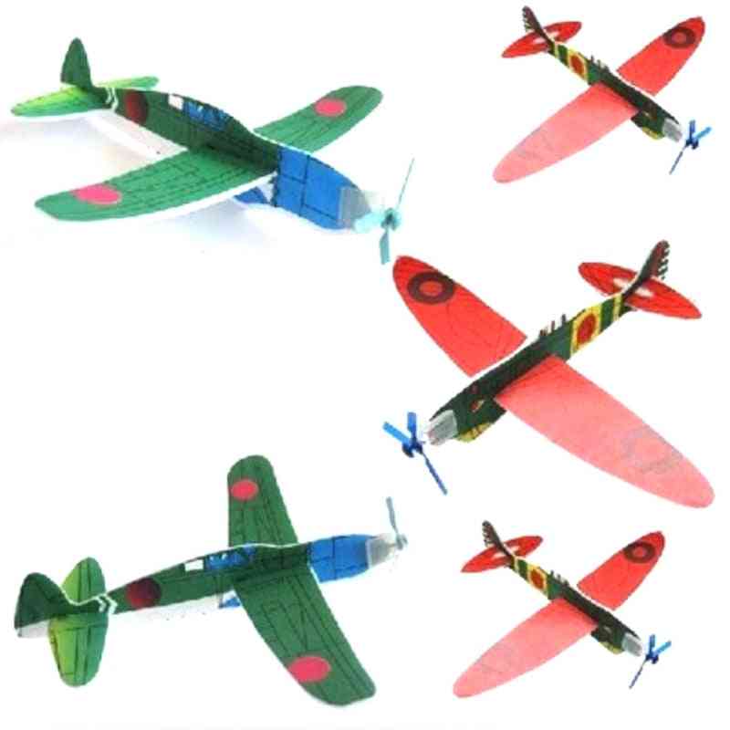 DIY Rzut ręczny samolot latający szybowiec zabawka - samoloty samolot wykonany z piankowego tworzywa sztucznego wypełniacze do torebek dla dzieci zabawki dla dzieci gra -