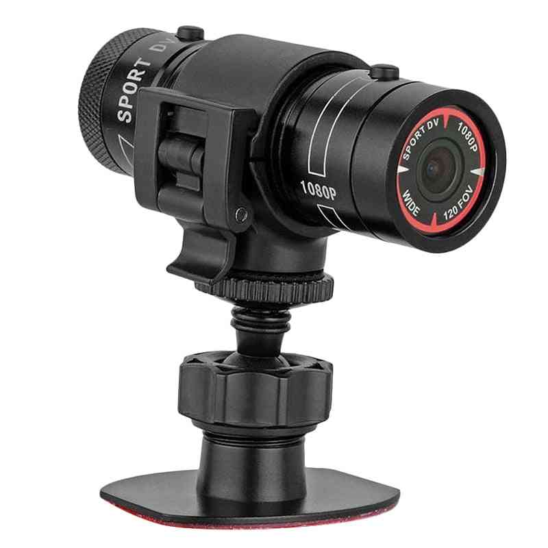 Mini f9 hd 1080p sykkel motorsykkel hjelm, sport kamera videoopptaker, videokamera action dvr video (svart) -