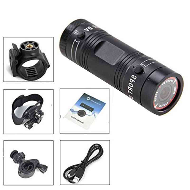 Mini f9 hd 1080p cykel motorcykelhjälm, sportkamera videobandspelare, videokamera action dvr video (svart) -