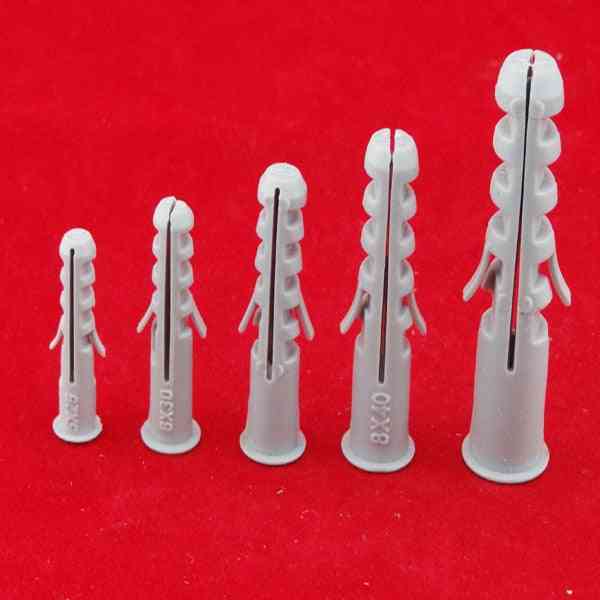 100pcs/lot Expand Nail -from 4 To 16mm Plastic Wall-plug Anchor